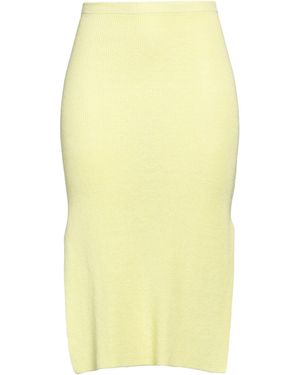 Amina Rubinacci Midi Skirt Linen, Cotton - Yellow