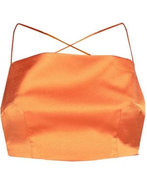Nineminutes Top Polyester, Elastane - Orange