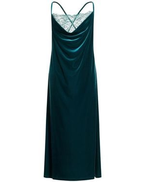 Liu Jo Midi Dress Polyester, Elastane - Green