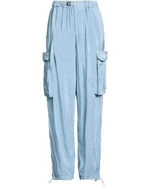 White Sand Pants Viscose, Rayon, Linen - Blue