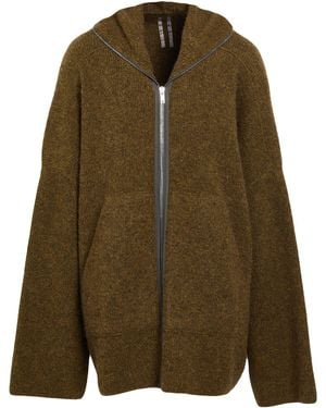 Rick Owens Cardigan Alpaca Wool, Polyamide, Wool, Elastane - Green
