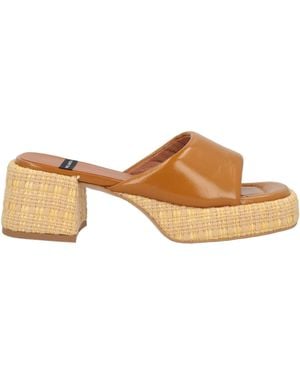Ángel Alarcón Sandals Leather - Natural