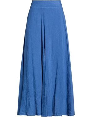 120% Lino Maxi Skirts - Blue