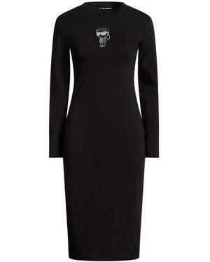 KARL LAGERFELD Midi Dress - Black