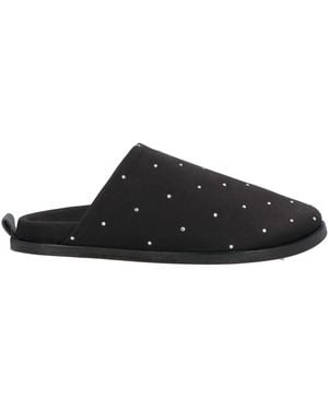 forte_forte House Slipper Textile Fibers - Black