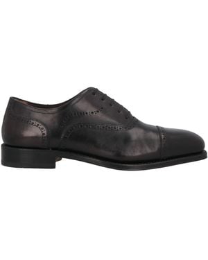 Ferragamo Lace-Up Shoes Calfskin - Black