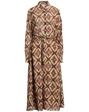 Massimo Alba Maxi Dress Cotton - Natural
