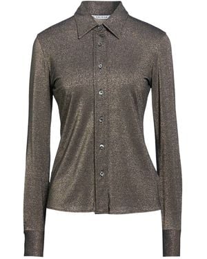 Caliban Shirt Viscose, Metallic Polyester, Polyamide, Elastane - Grey