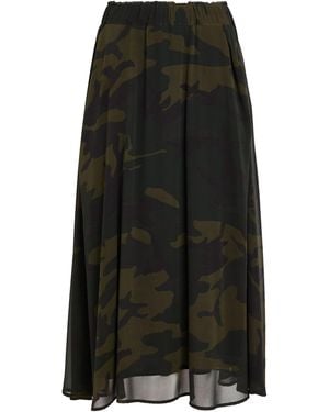 Shirtaporter Military Midi Skirt Viscose - Black
