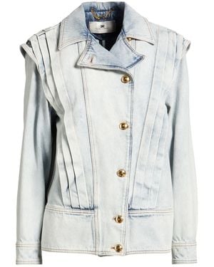 Elisabetta Franchi Denim Outerwear Cotton - Gray