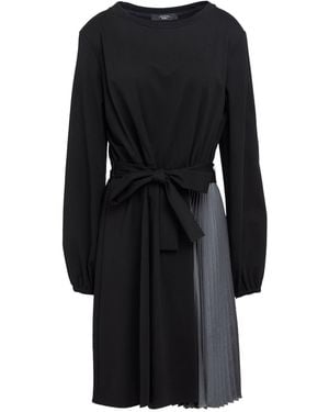 Weekend by Maxmara Mini Dress Lyocell, Polyamide, Elastane - Black