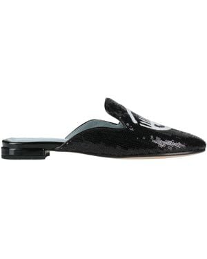 Chiara Ferragni Mules & Clogs Textile Fibers - Black