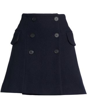 Maison Kitsuné Mini Skirt Wool, Polyamide - Blue