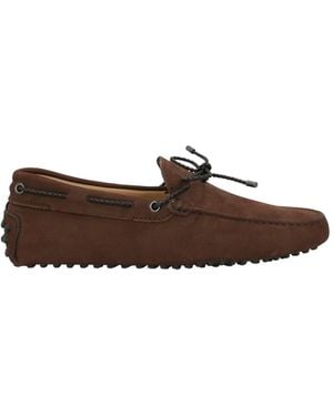 Tod's Dark Loafers Calfskin - Brown