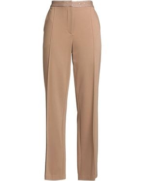 Le Tricot Perugia Camel Pants Viscose, Polyamide, Elastane, Virgin Wool, Polyester - Natural