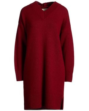N.O.W. ANDREA ROSATI CASHMERE Mini Dress Wool, Viscose, Cashmere, Nylon - Red
