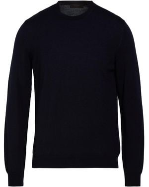 Zanone Midnight Sweater Virgin Wool - Blue