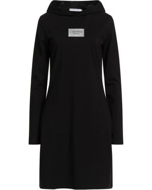Calvin Klein Mini Dress Cotton, Elastane - Black