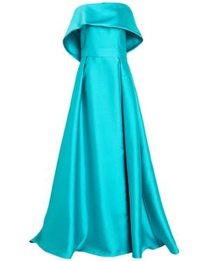 MISCHALIS ATELIER Maxi Dress Polyester - Blue