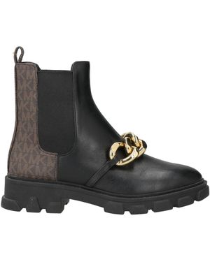 MICHAEL Michael Kors Ankle Boots Leather, Textile Fibers - Black