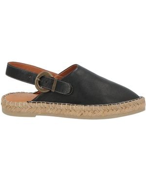 BUENO Espadrilles Leather - Black