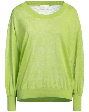 Her. Sweater Linen, Polyamide - Green