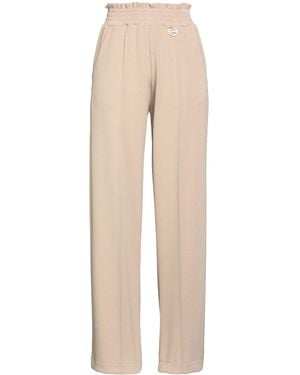Gaelle Paris Trousers Polyester, Viscose, Elastane - Natural