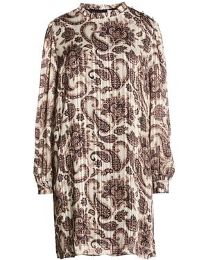 Liu Jo Mini Dress Polyester, Metallic Polyester - Natural