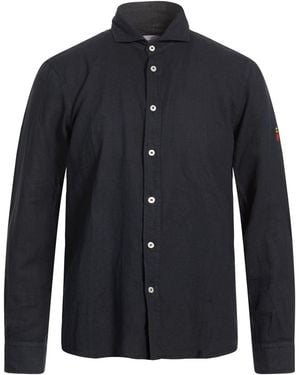 Cooperativa Pescatori Posillipo Midnight Shirt Cotton, Linen - Blue