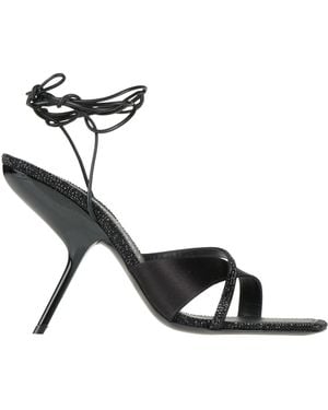 Ferragamo Sandals Textile Fibres, Calfskin - Black