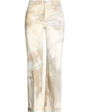 Department 5 Khaki Trousers Cotton, Elastane - Natural