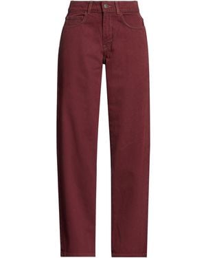 Dickies Burgundy Jeans Cotton - Red