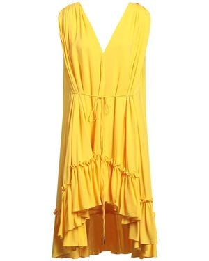 AZ FACTORY Midi Dress Viscose, Elastane - Yellow