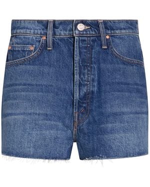 Mother Denim Shorts Cotton - Blue