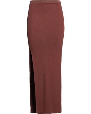 Rick Owens Maxi Skirt Virgin Wool, Polyamide, Elastane - Red