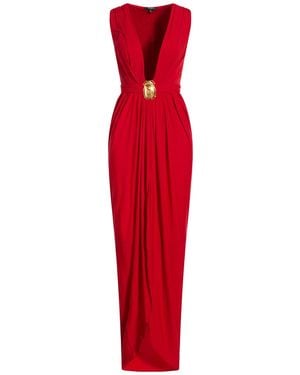 Balmain Maxi Dress - Red