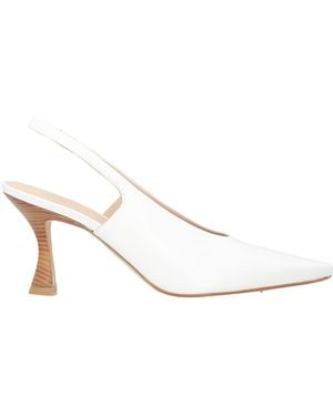 Zinda Court Shoes Leather - White