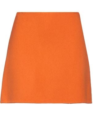 Ermanno Scervino Mini Skirt Virgin Wool, Cashmere - Orange