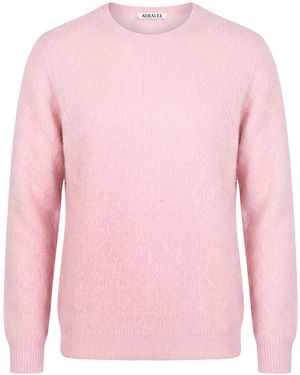 AURALEE Sweater Alpaca Wool, Nylon - Pink