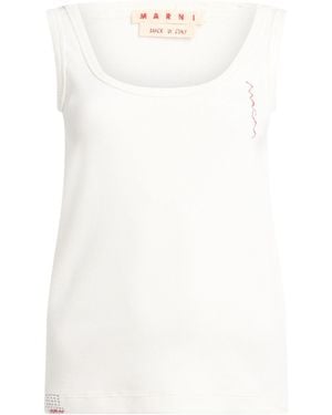 Marni Tank Top Cotton, Elastane - White