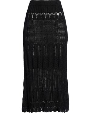 Ballantyne Midi Skirt Viscose, Cotton - Black