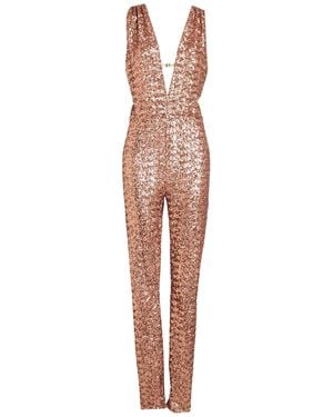 Elisabetta Franchi Jumpsuit Polyester, Polyamide, Elastane - White