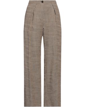 Acne Studios Khaki Pants Linen, Viscose, Polyester - Gray