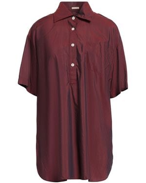 Massimo Alba Burgundy Top Cotton, Silk - Red