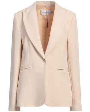 SIMONA CORSELLINI Blazer Polyester, Elastane - Natural
