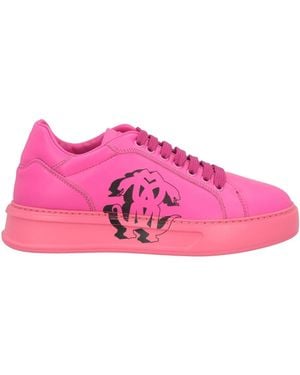 Roberto Cavalli Fuchsia Sneakers Leather - Pink