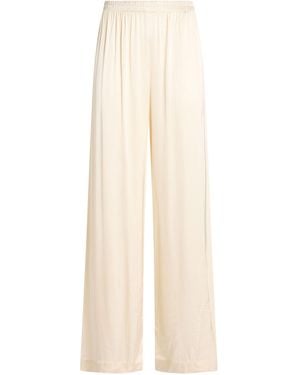 ALESSIA SANTI Ivory Pants Viscose, Elastane - White
