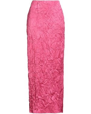 Gaelle Paris Fuchsia Maxi Skirt Polyester - Pink