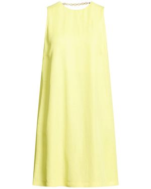 Twinset Mini Dress Viscose, Linen - Yellow