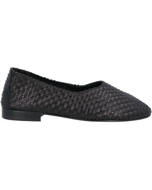 Hereu Ballet Flats Leather - Black